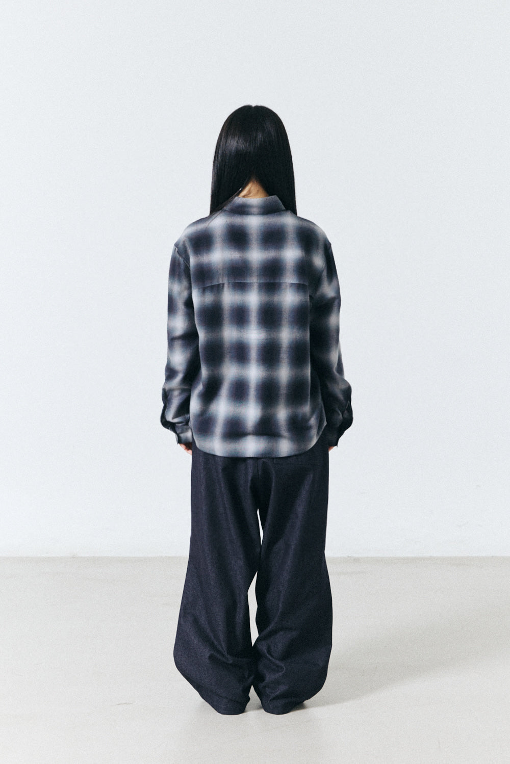 Hatchingroom - Regular Shirt Ombre Check (Blue/Grey) product image 13 | TRAB K-Fashion Australia
