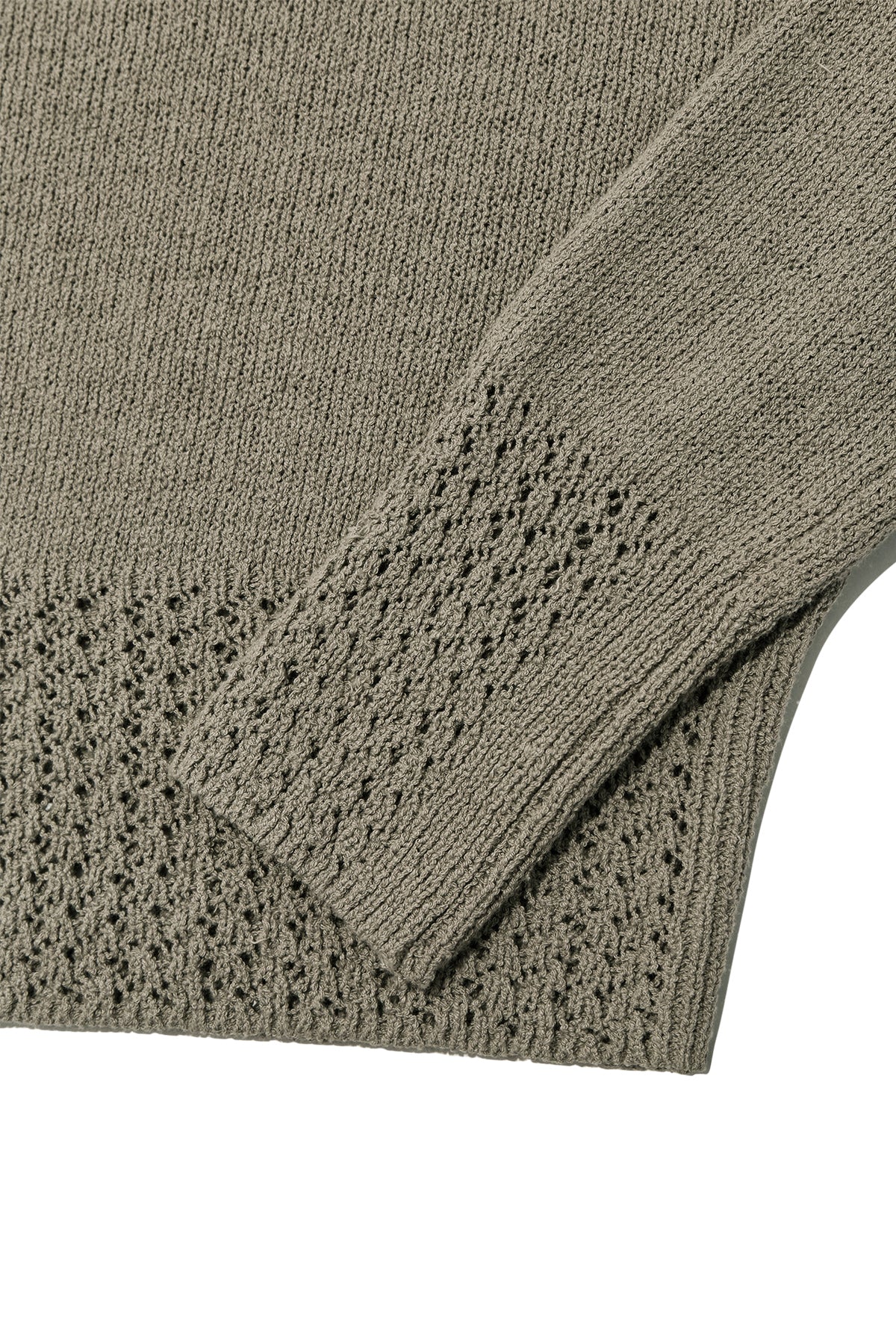 Matin Kim - For Lovers Punching Point Pullover (Olive) product image 4 | TRAB K-Fashion Australia