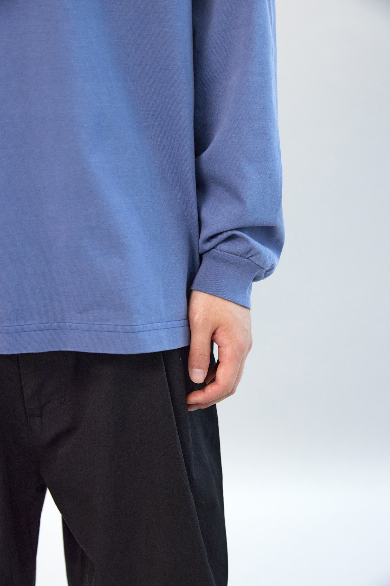 Hatchingroom - Layering T-shirt Bleached (Blue) product image 10 | TRAB K-Fashion Australia