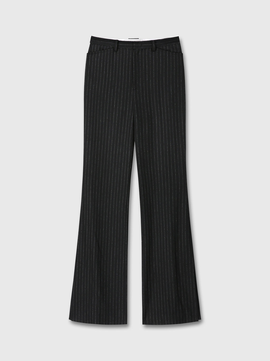 Tonywack - Striped Wool Flared Trousers (Black Stripe) product image 9 | TRAB K-Fashion Australia