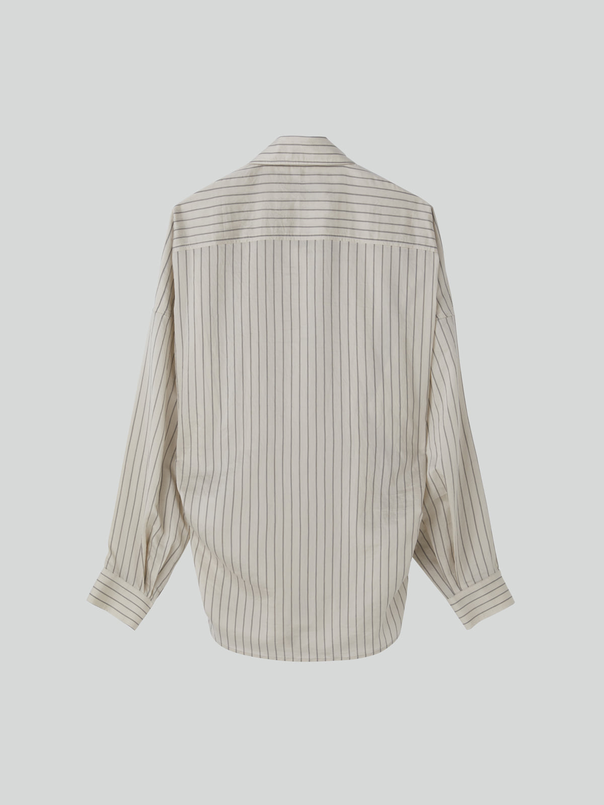 Recto - Double Layer Stripe Shirt (Pale Beige) product image 10 | TRAB K-Fashion Australia