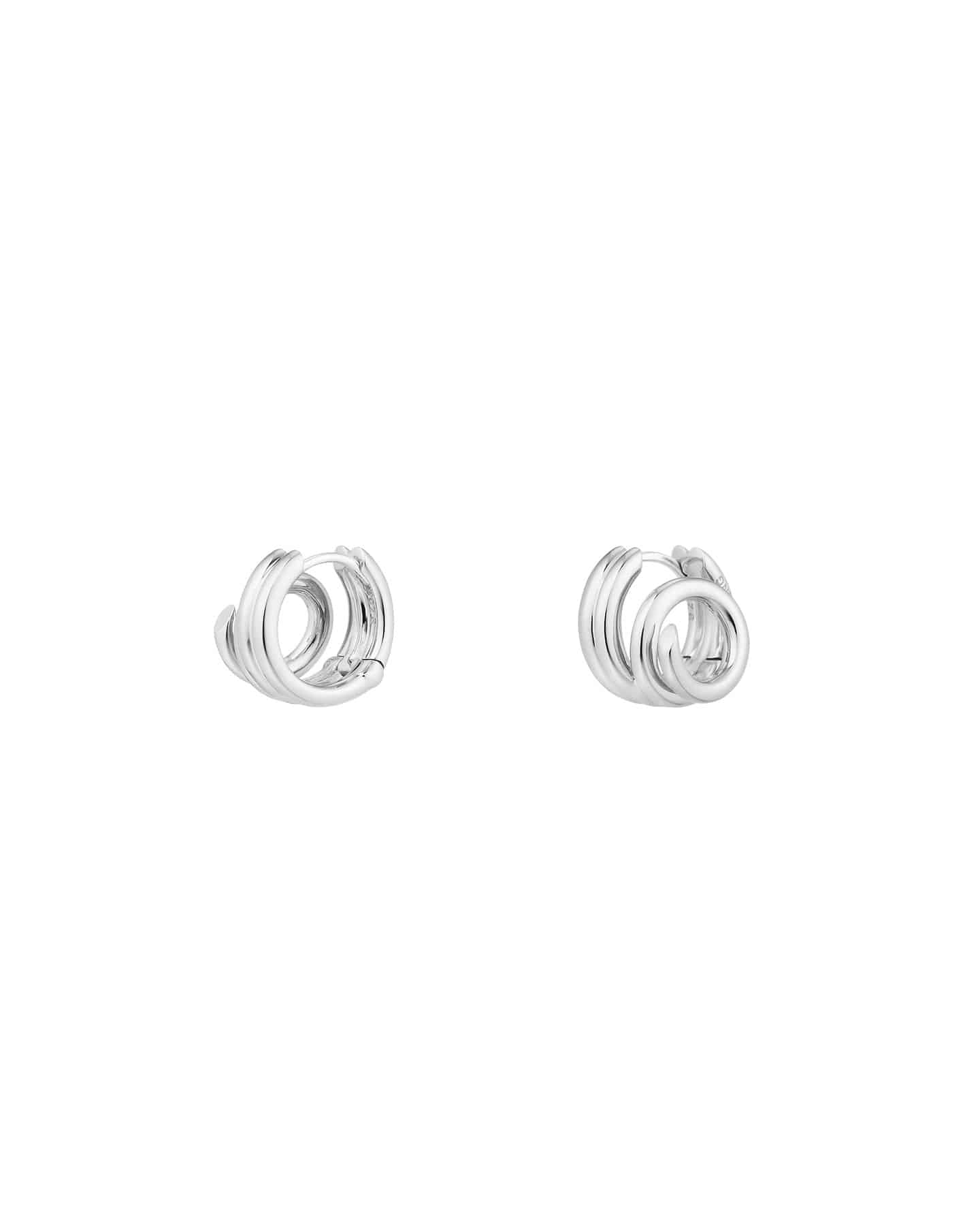 Numbering - Diagonal Coil Hoop Earrings #8101 product image 10 | TRAB K-Fashion Australia