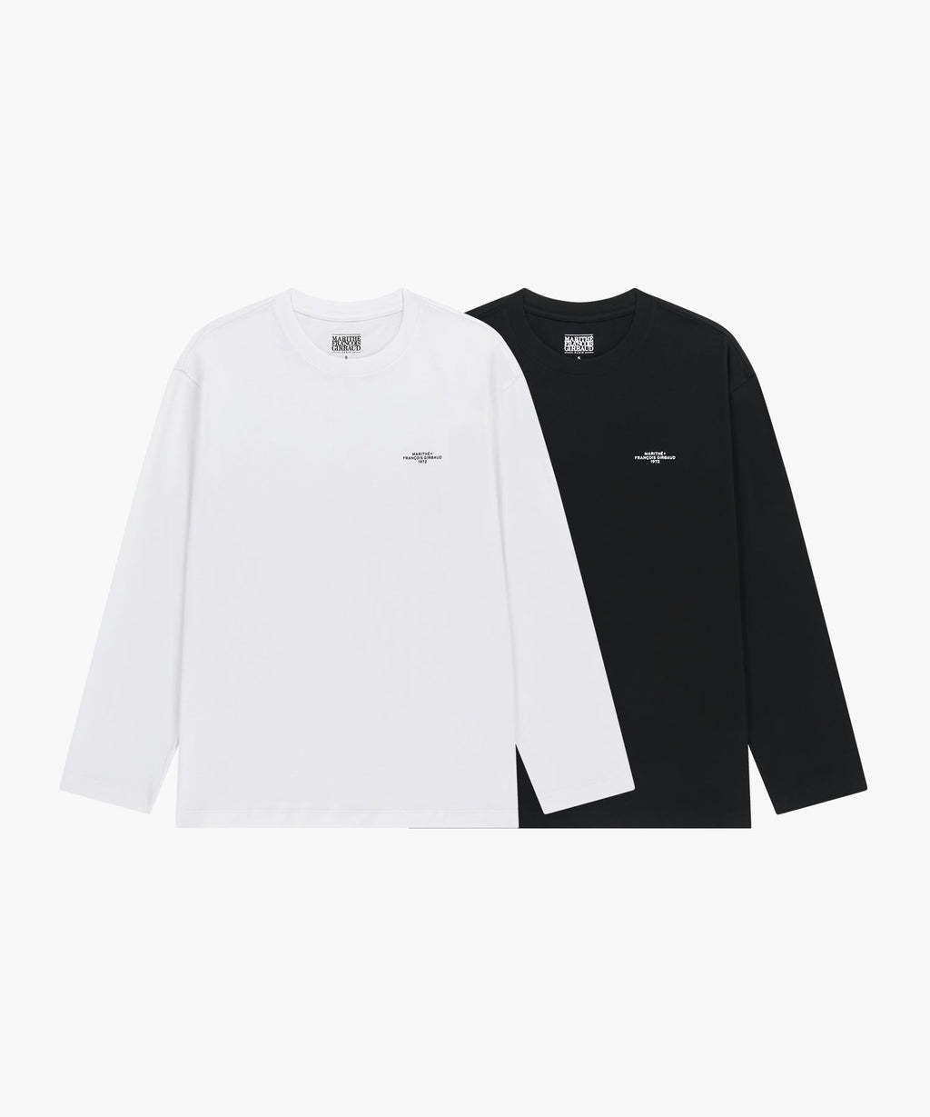 Marithe & Francois Girbaud - 2pack Lettering Logo Long Sleeve Tee (Mix) product image 1 | TRAB K-Fashion Australia