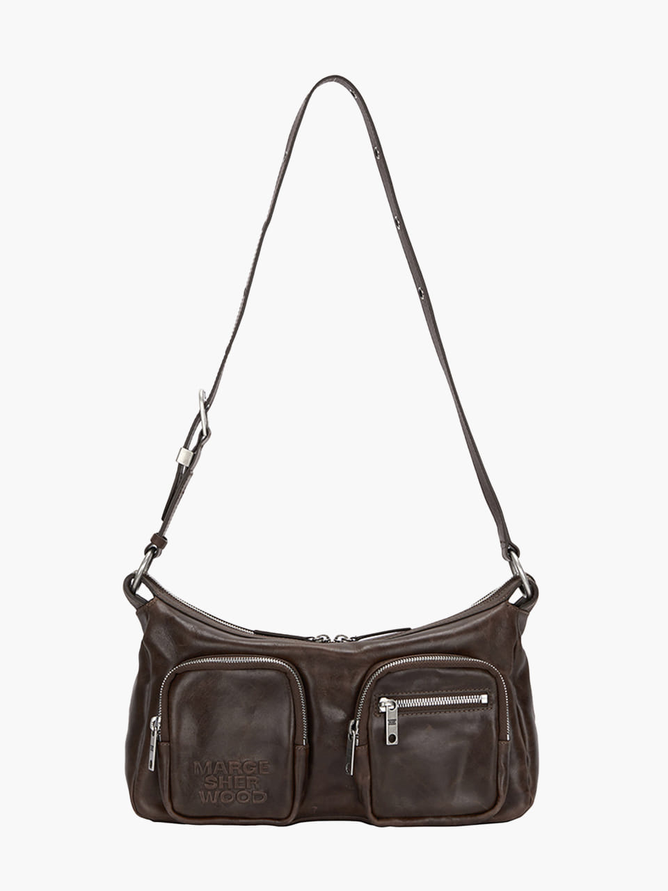 Marge Sherwood - Outpocket Hobo (Washed Brown Pull-Up) product image 4 | TRAB K-Fashion Australia