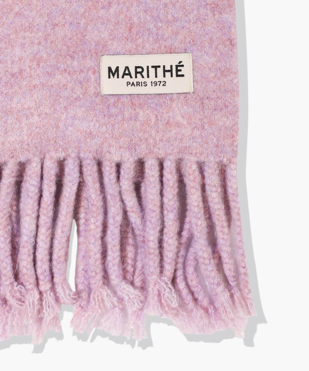 Marithe & Francois Girbaud - Fuzzy Solid Knit Muffler (Light Purple) product image 3 | TRAB K-Fashion Australia