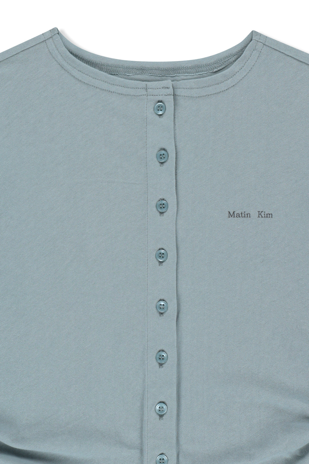 Matin Kim - Side Shirring Button Top (Light Blue) product image 3 | TRAB K-Fashion Australia