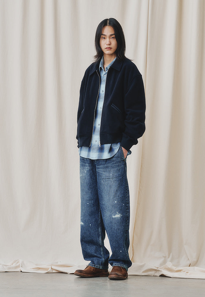 Art if acts - 70's Vintage Racing Fleece Jacket (Dark Navy) product image 2 | TRAB K-Fashion Australia