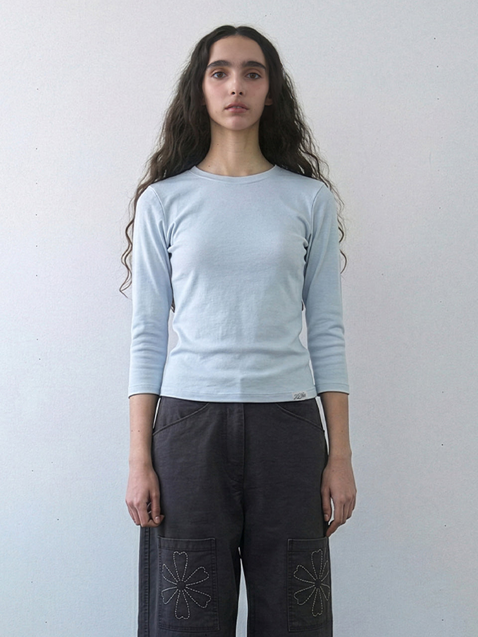 Kijun - Essential Mid Sleeve Tee (4Colors) product image 7 | TRAB K-Fashion Australia