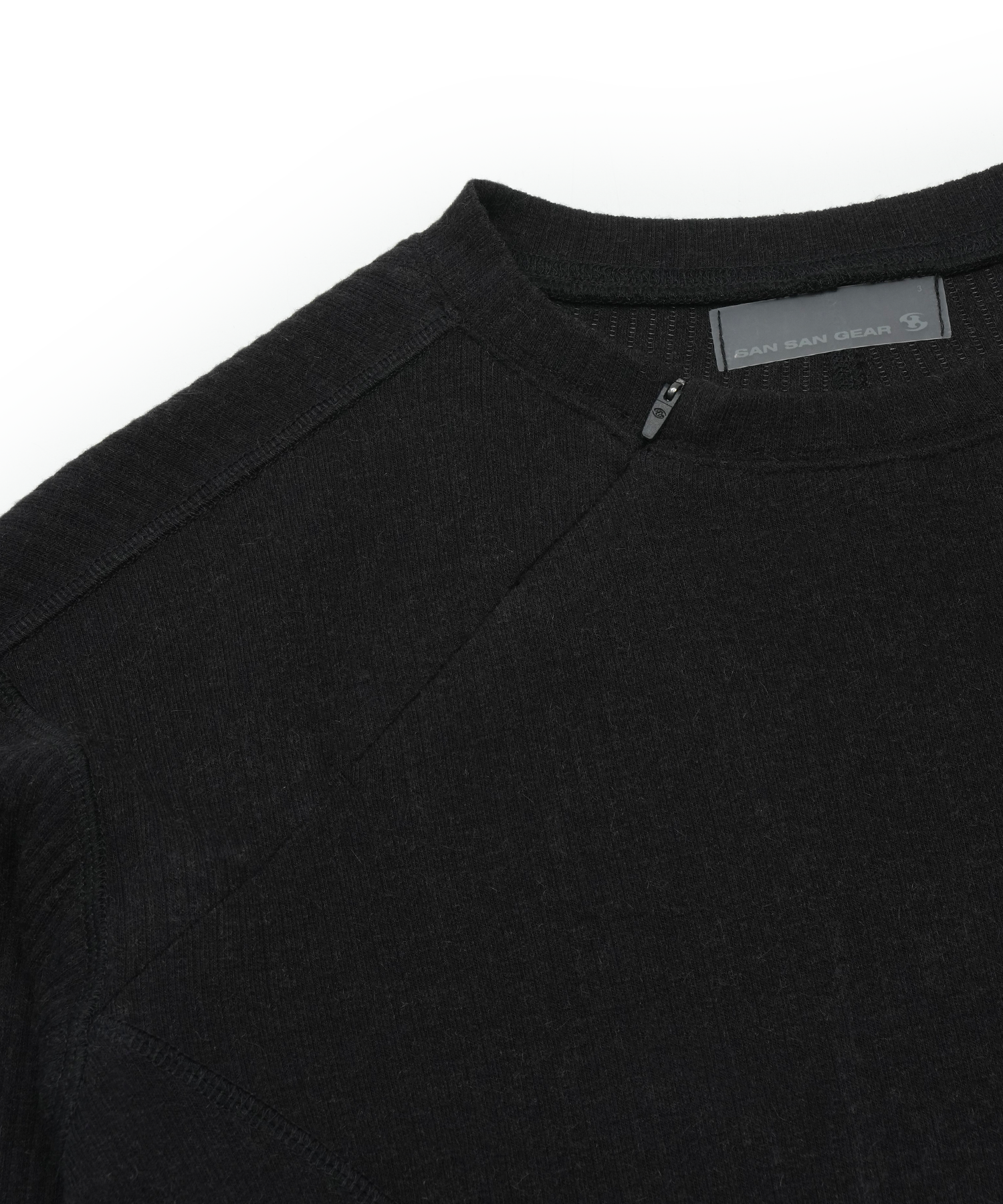 San San Gear - Ribbed Long Sleeves (Black) product image 6 | TRAB K-Fashion Australia