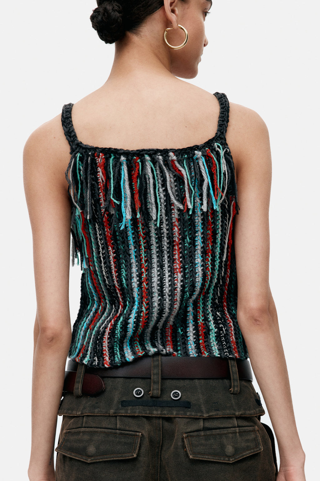 Andersson Bell - Peytona Fringed Hand Knitted Top (Multi) product image 5 | TRAB K-Fashion Australia