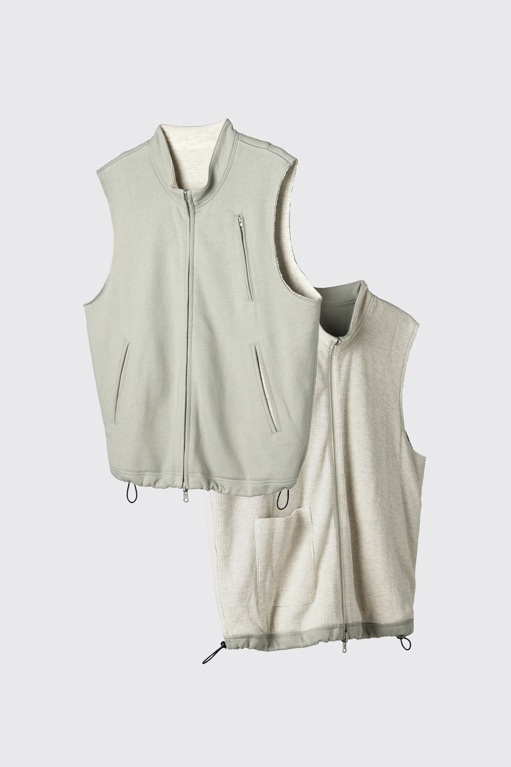 Hatchingroom - Reversible Jersey Vest Olive (Grey) product image 1 | TRAB K-Fashion Australia