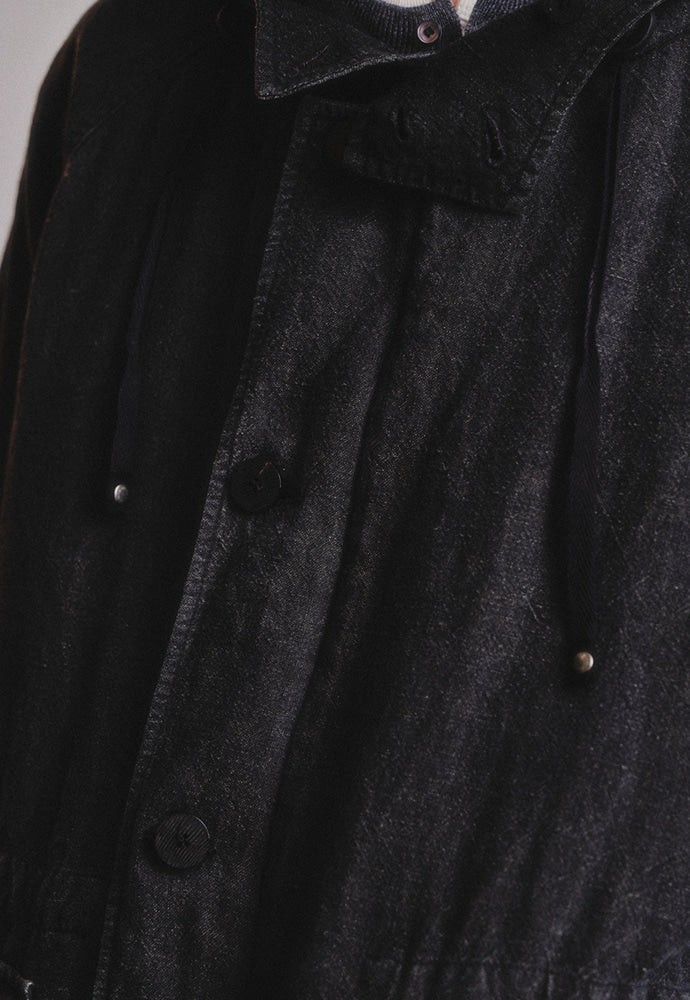 Art if acts - Linen Military Parka (Black) product image 4 | TRAB K-Fashion Australia