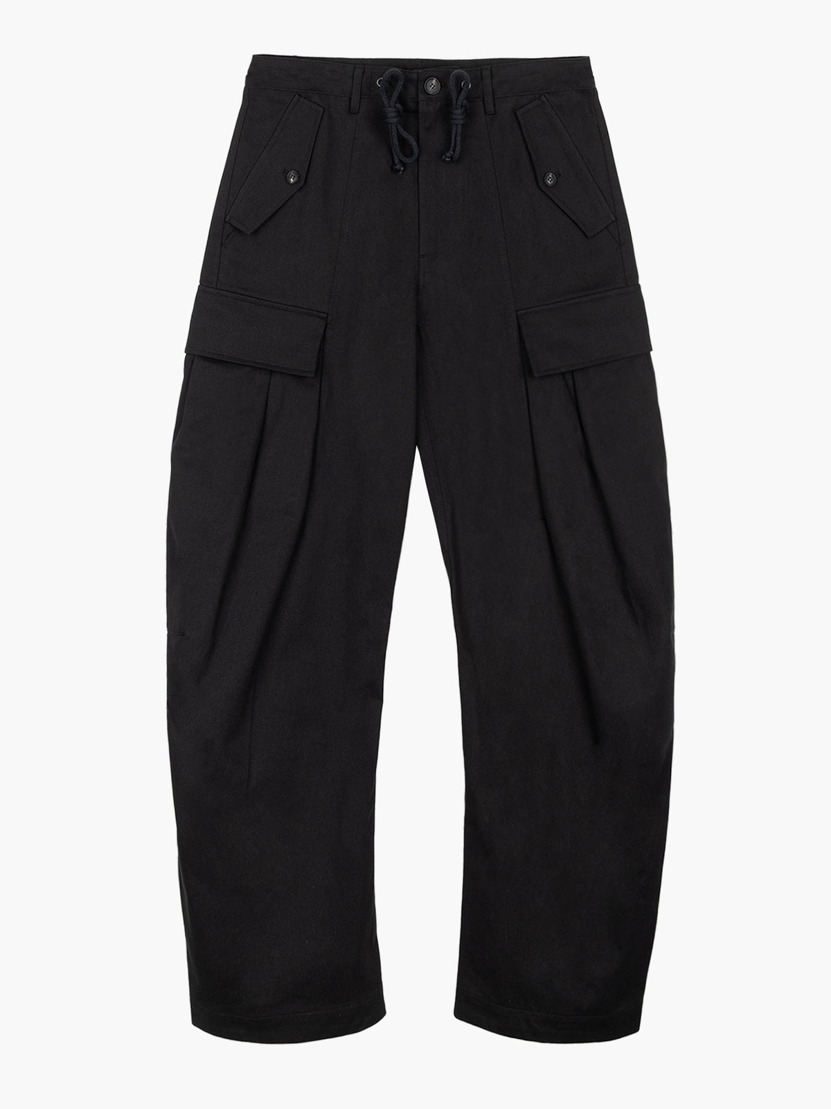 Jiyong Kim - Multi Pocket Curved Trousers (Black) product image 10 | TRAB K-Fashion Australia