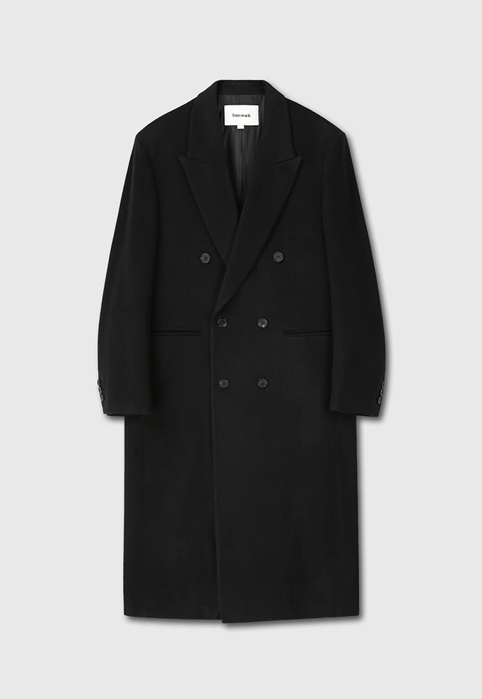 Tonywack - Wool And Cashmere Extra-Long Coat (Black) product image 9 | TRAB K-Fashion Australia