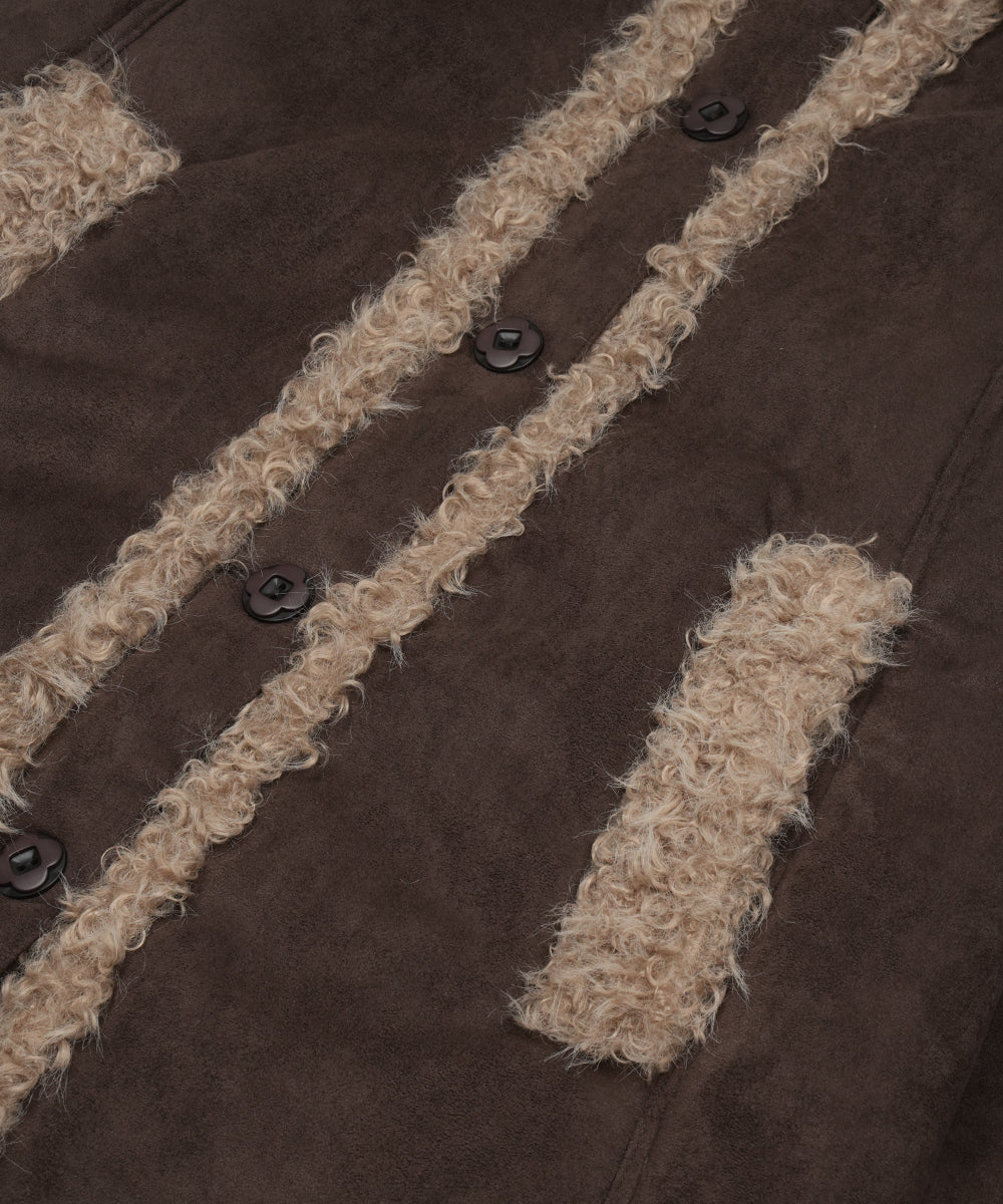 Coyseio - Hairy Suede Mustang Jacket (Brown) product image 18 | TRAB K-Fashion Australia