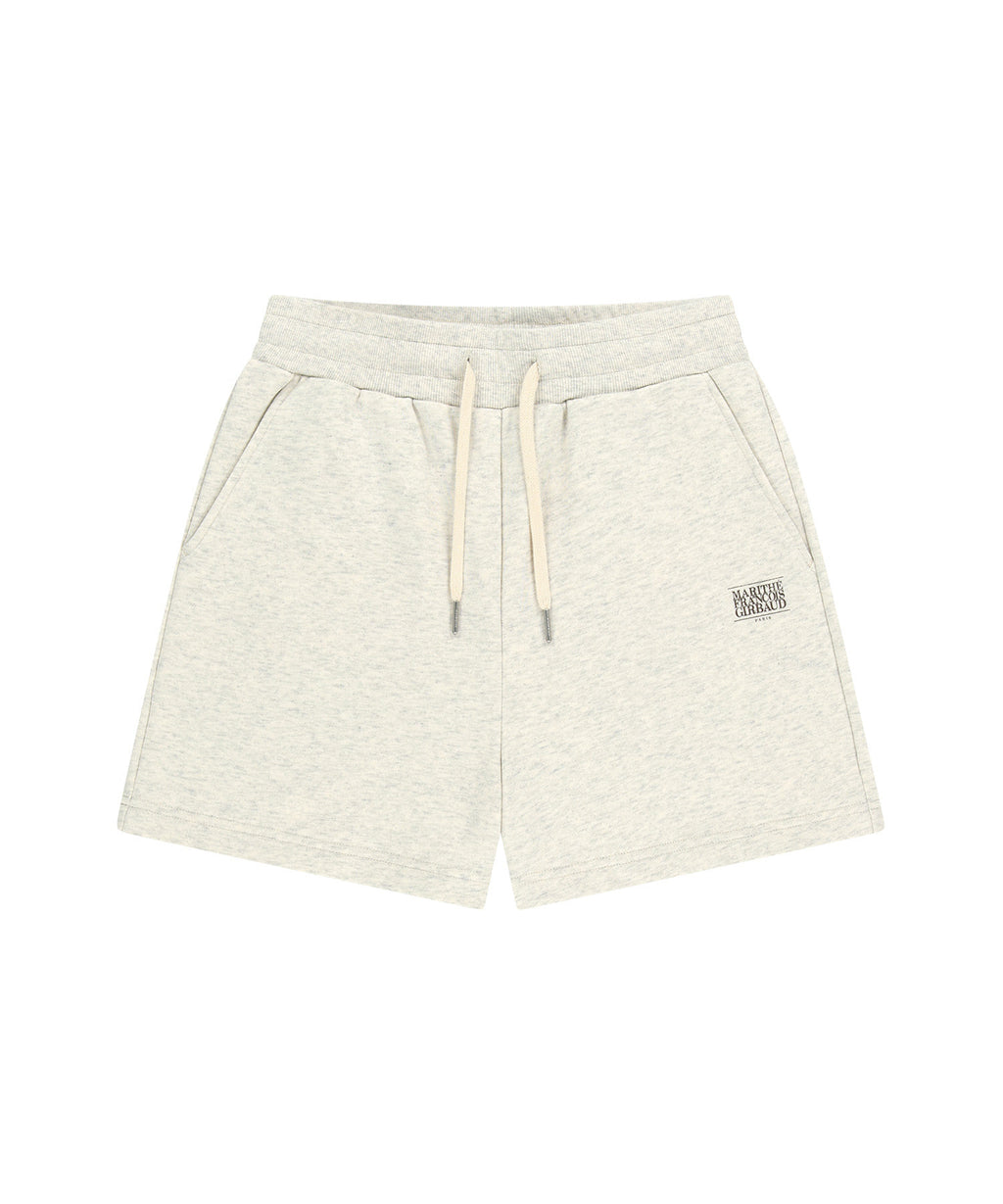 Marithe & Francois Girbaud - Vintage Classic Logo Sweat Shorts (Oatmeal) product image 3 | TRAB K-Fashion Australia