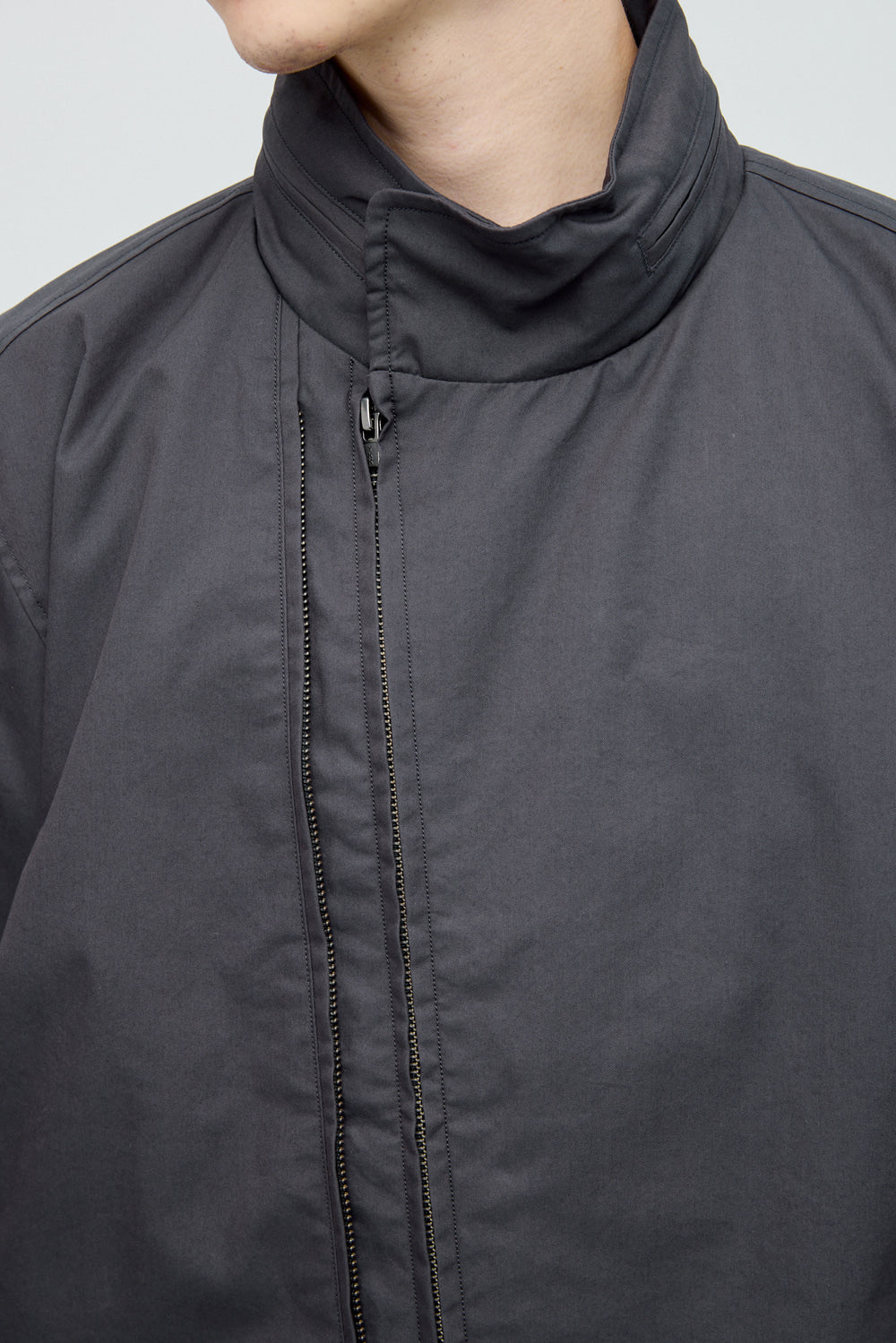 Hatchingroom - Diagonal Zip Jacket V2 (Charcoal) product image 9 | TRAB K-Fashion Australia
