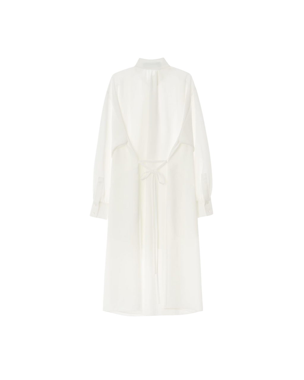 Kimhe Kim - Scarf Shirt Dress (White) product image 2 | TRAB K-Fashion Australia
