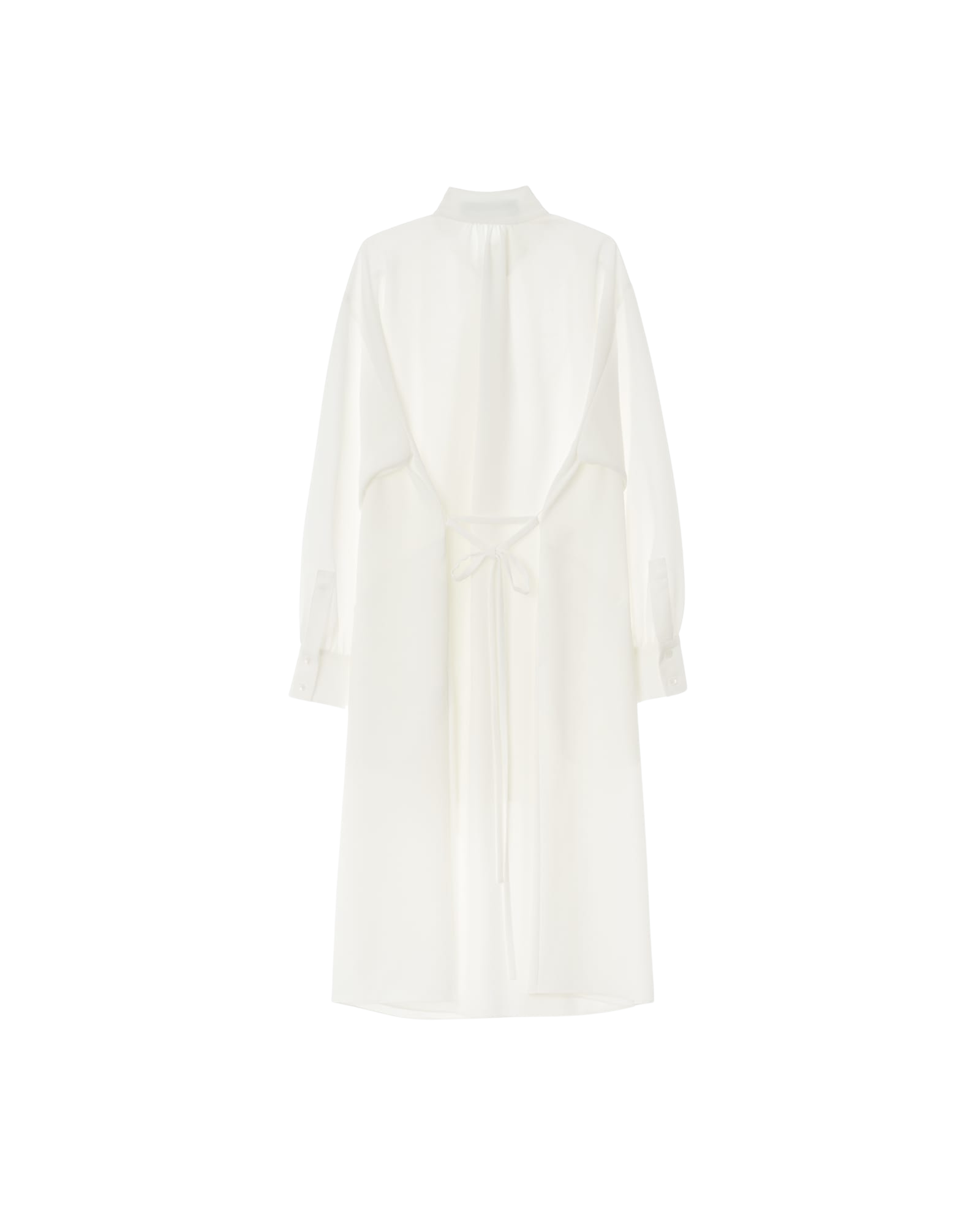 Kimhe Kim - Scarf Shirt Dress (White) product image 2 | TRAB K-Fashion Australia
