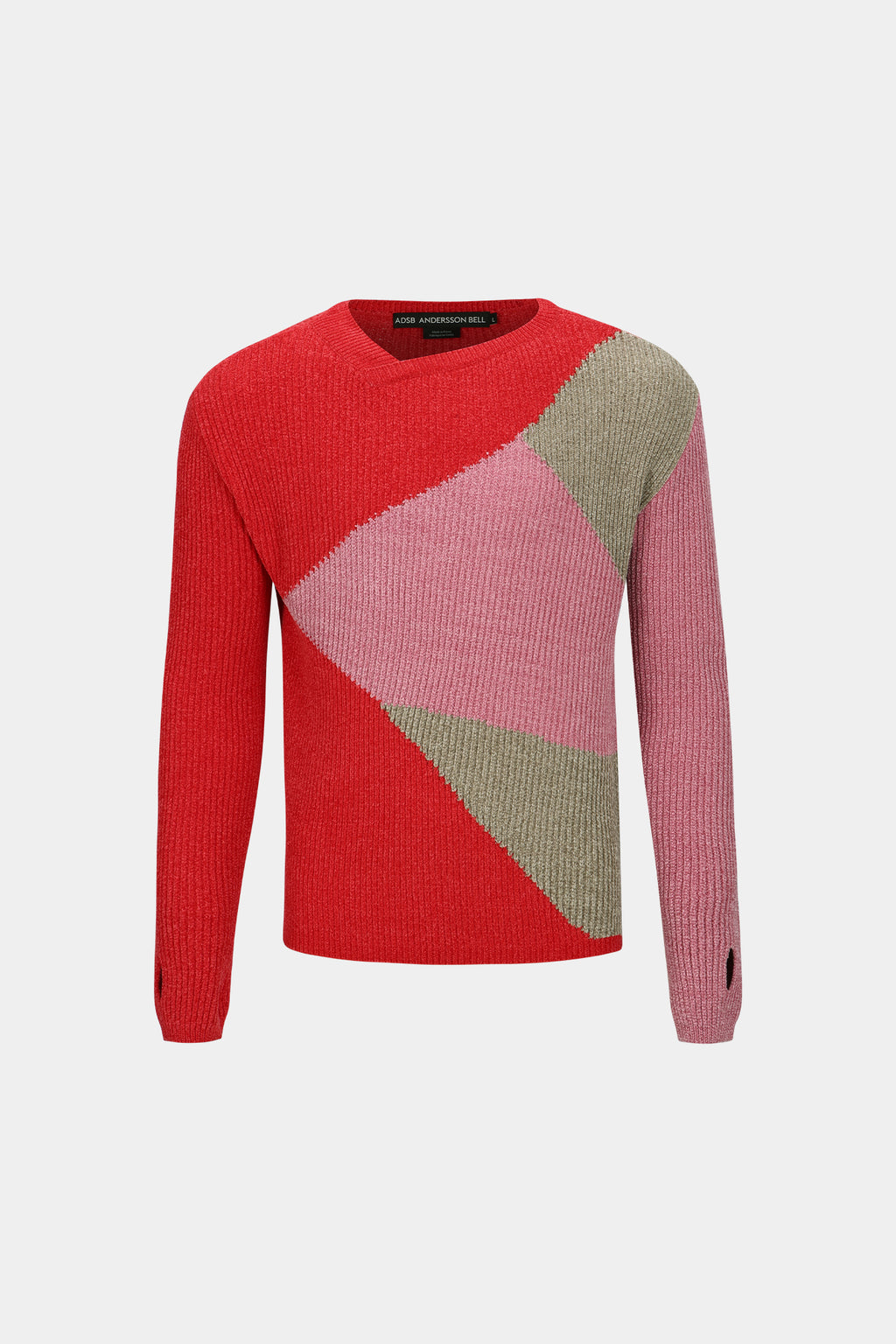 Andersson Bell - Fite Crew-Neck Sweater (Red/Pink) product image 6 | TRAB K-Fashion Australia