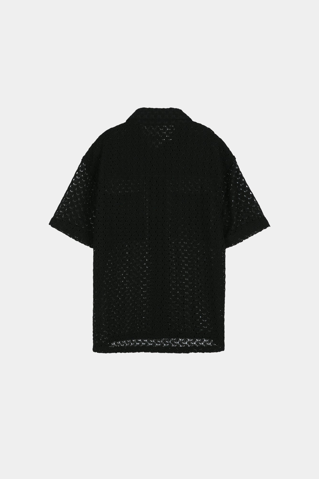 Andersson Bell - Tres Sheer Knitted Shirt (Black) product image 9 | TRAB K-Fashion Australia