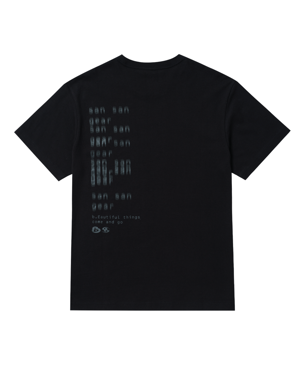 San San Gear - San San X B.E Swirl T-Shirt (Black) product image 2 | TRAB K-Fashion Australia