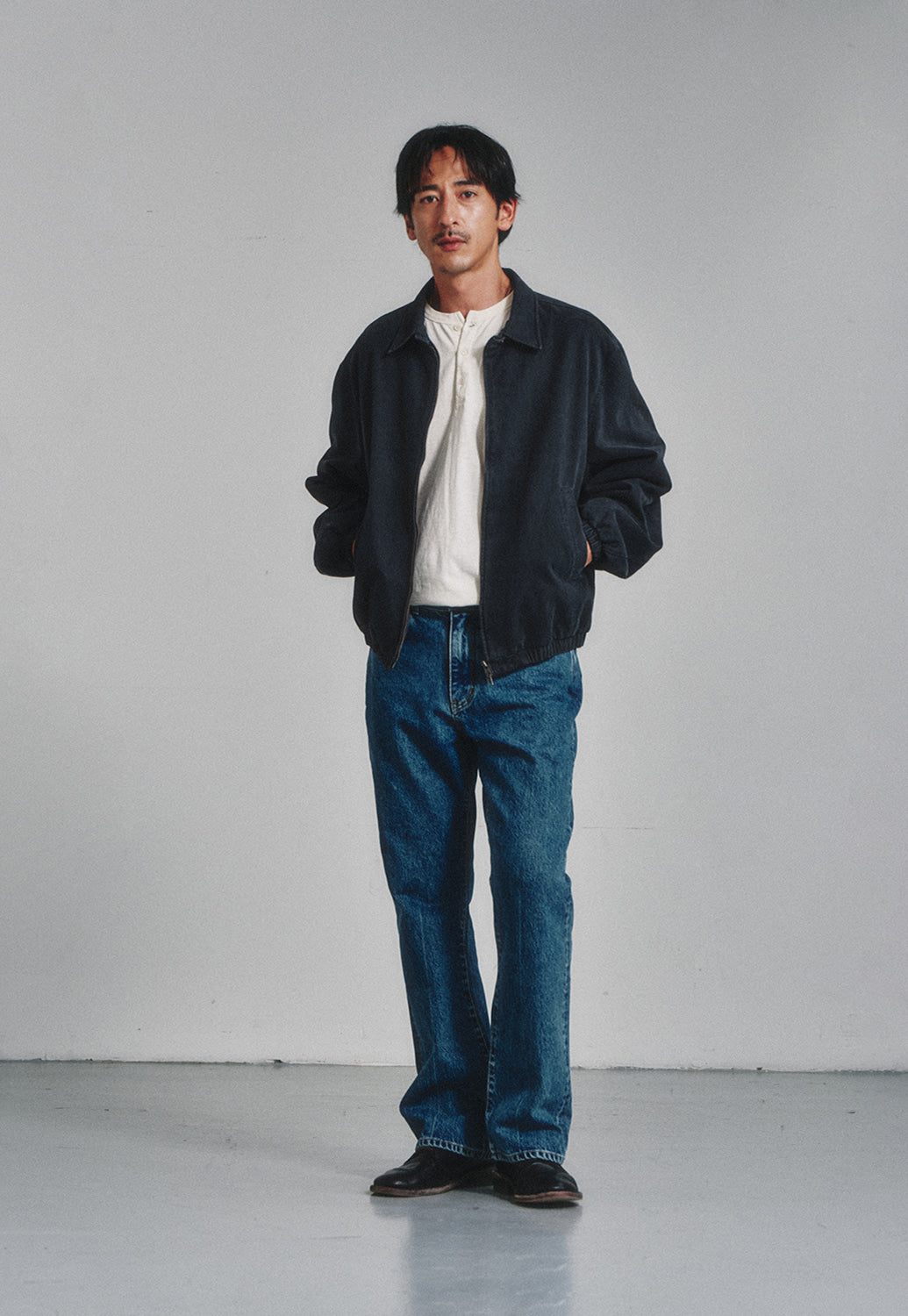 Art if acts - Regular Flare Jeans (Mid Blue) product image 2 | TRAB K-Fashion Australia