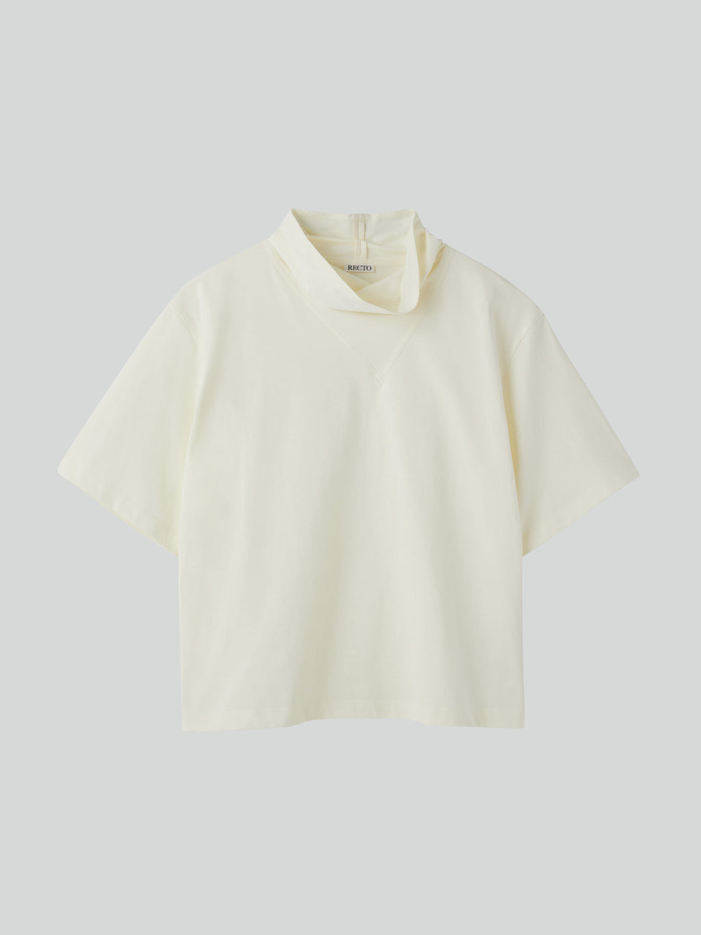 Recto - Scarf Neck Cotton Top (Bean Ivory) product image 5 | TRAB K-Fashion Australia