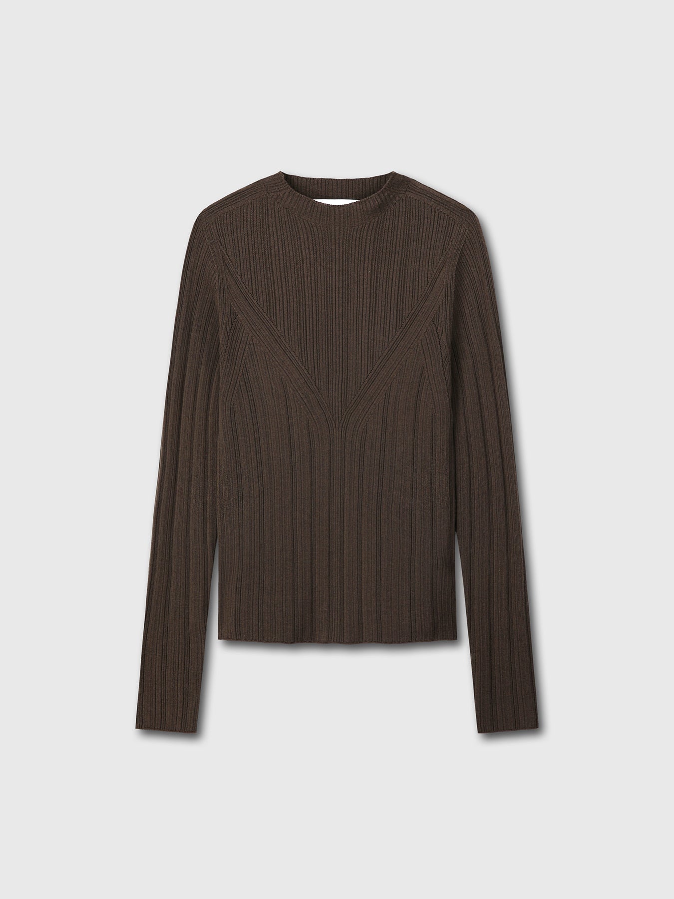Tonywack - Wool Slim-Fit High-Neck Top (Brown) product image 7 | TRAB K-Fashion Australia