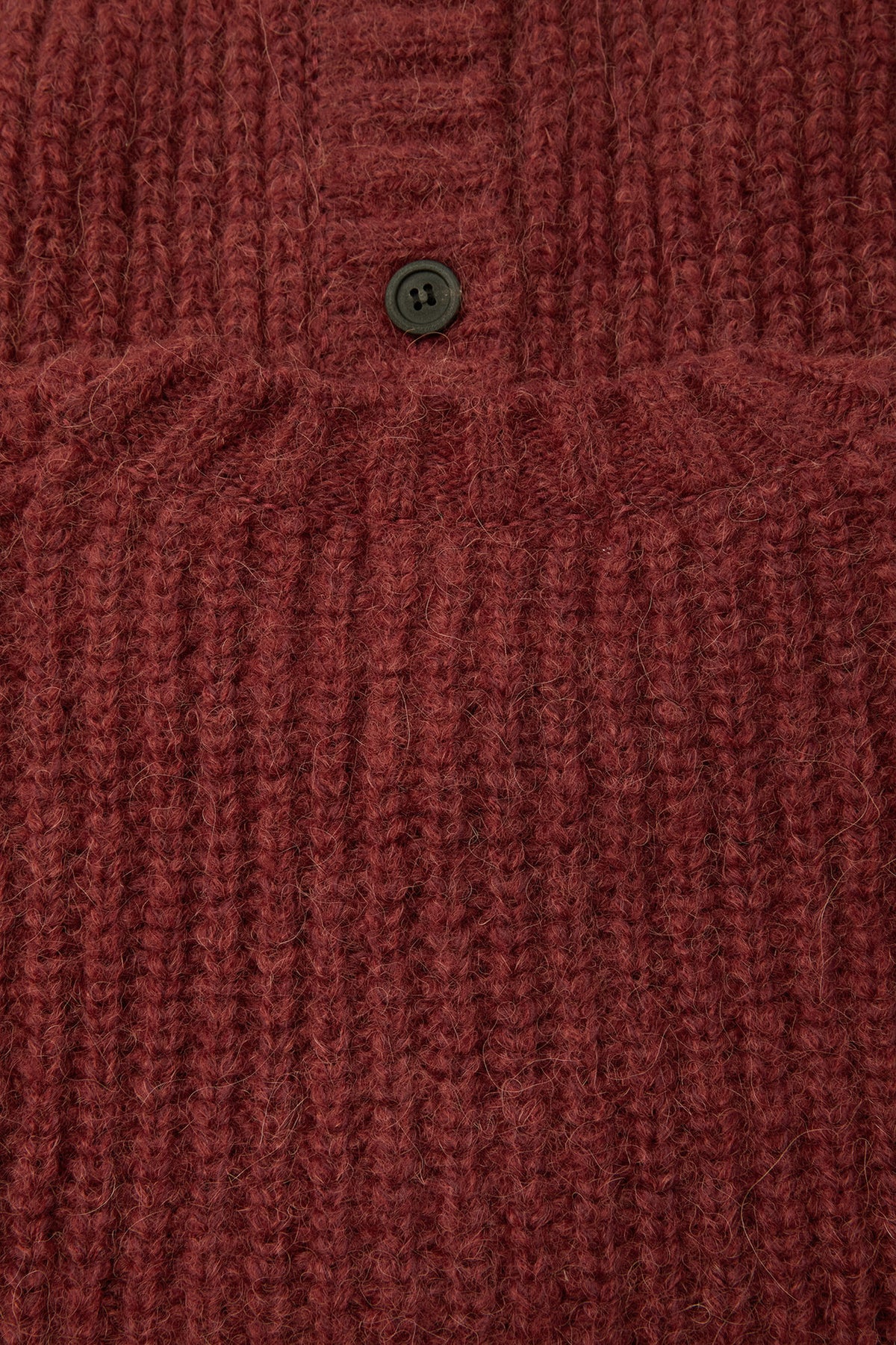 Coor - Hairy Button Up Round Cropped Cardigan (Burgundy) product image 7 | TRAB K-Fashion Australia