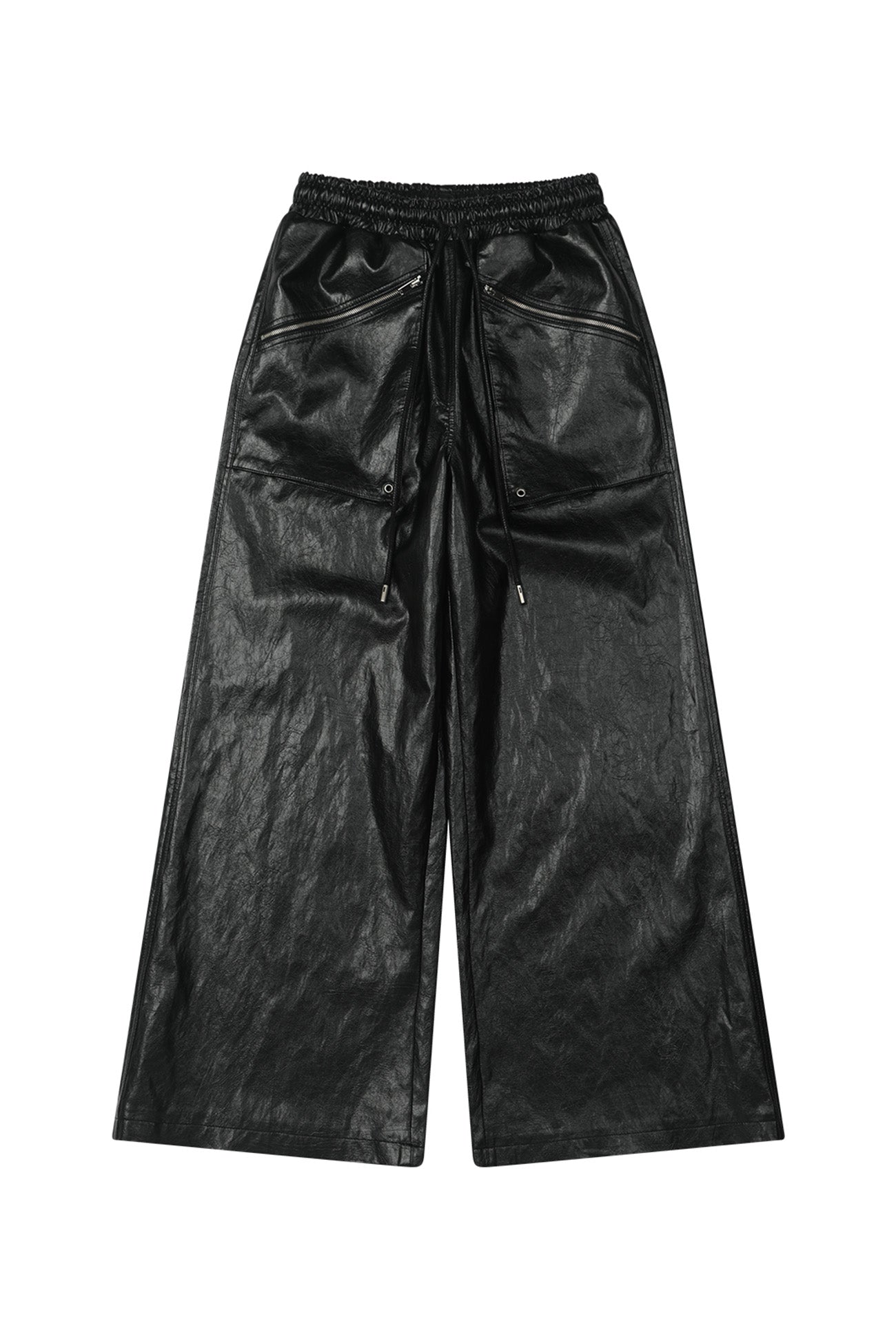 Deinet - Pocket Point Faux Leather Pants (Black) product image 7 | TRAB K-Fashion Australia