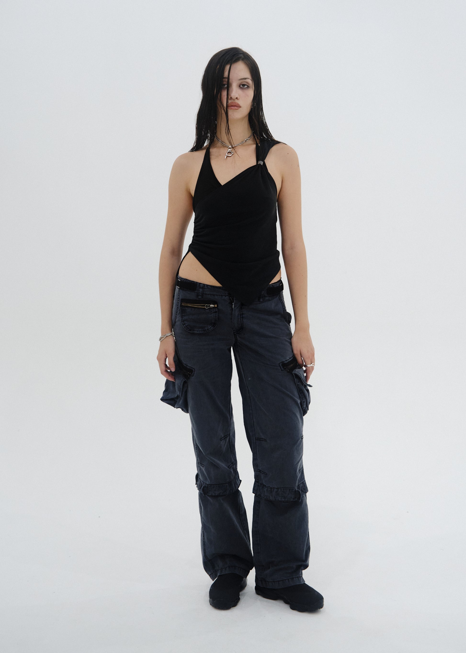 Hyein Seo - Convertible Pocket Pants (Dark Night) product image 6 | TRAB K-Fashion Australia