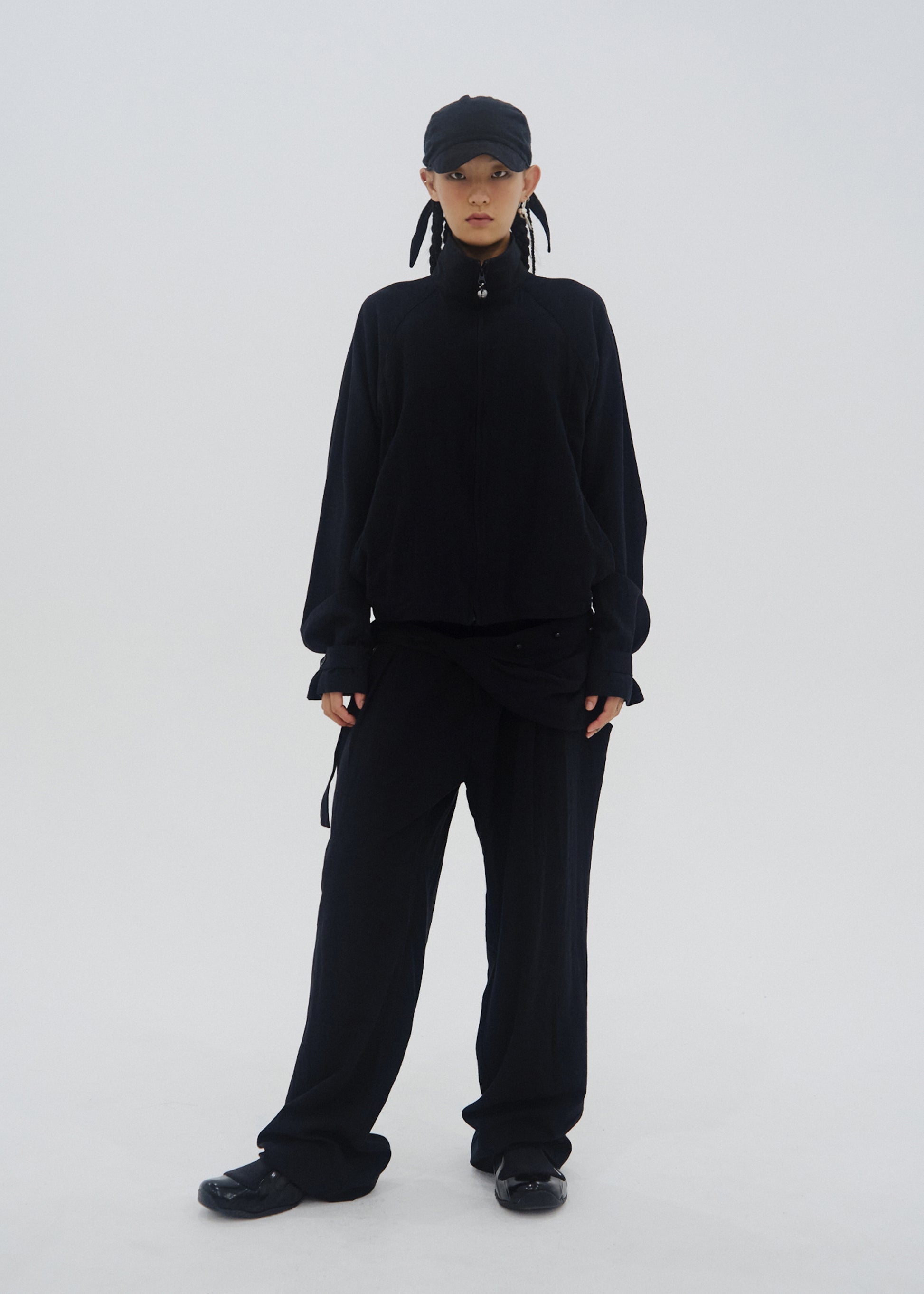 Hyein Seo - Seed Charm Bag Pants (Black) product image 2 | TRAB K-Fashion Australia