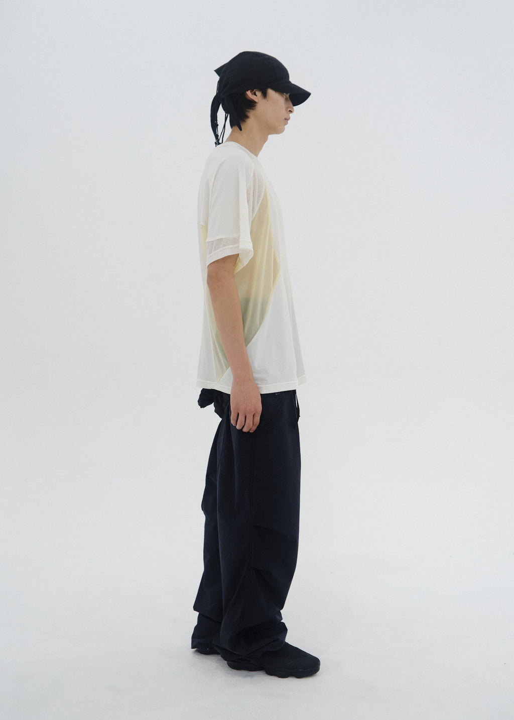 Hyein Seo - Paneled T-Shirt (White) product image 2 | TRAB K-Fashion Australia