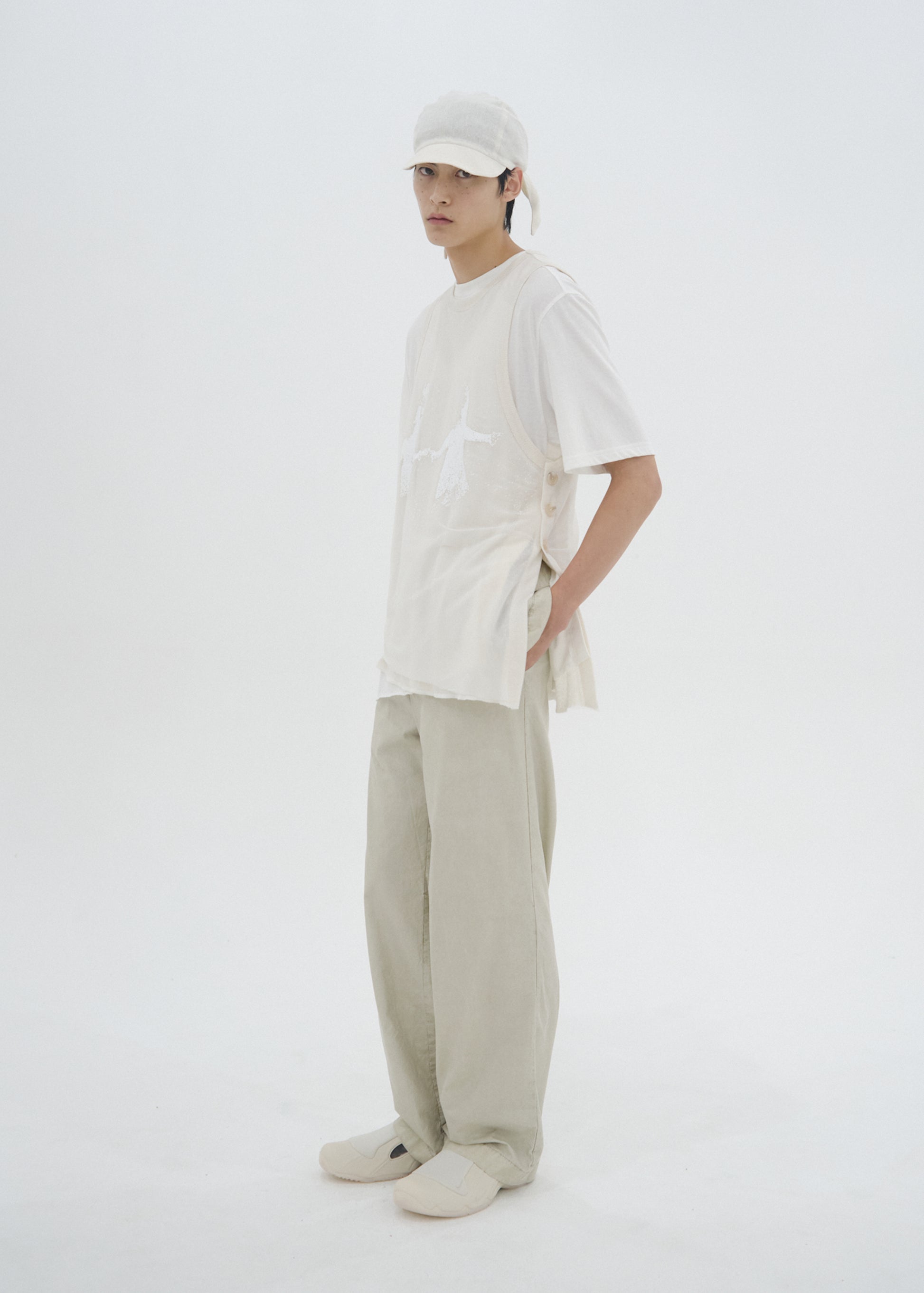 Hyein Seo - Double Layer T-Shirt (Ivory) product image 2 | TRAB K-Fashion Australia