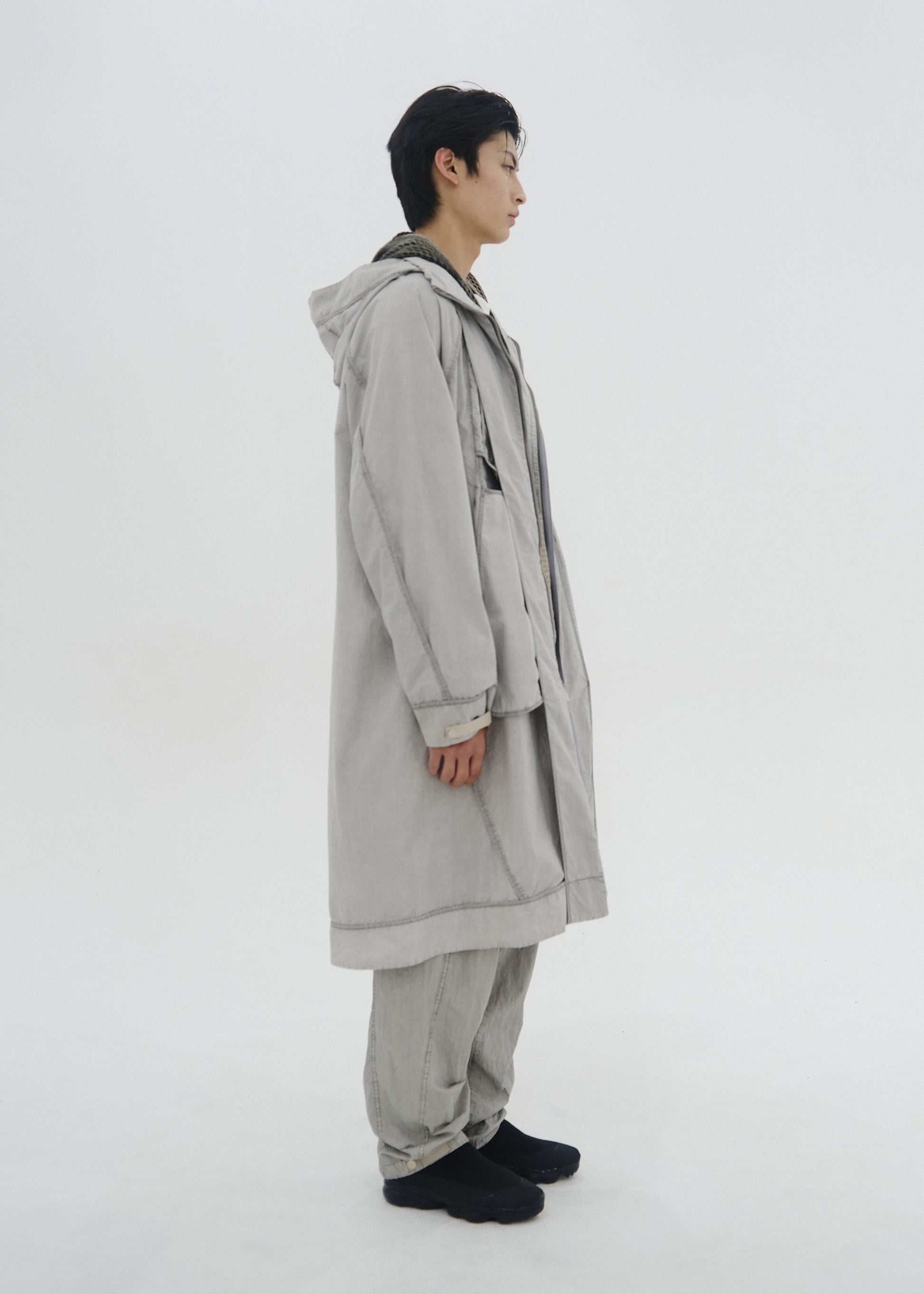 Hyein Seo - Reversed Coat (Moon Grey) product image 2 | TRAB K-Fashion Australia