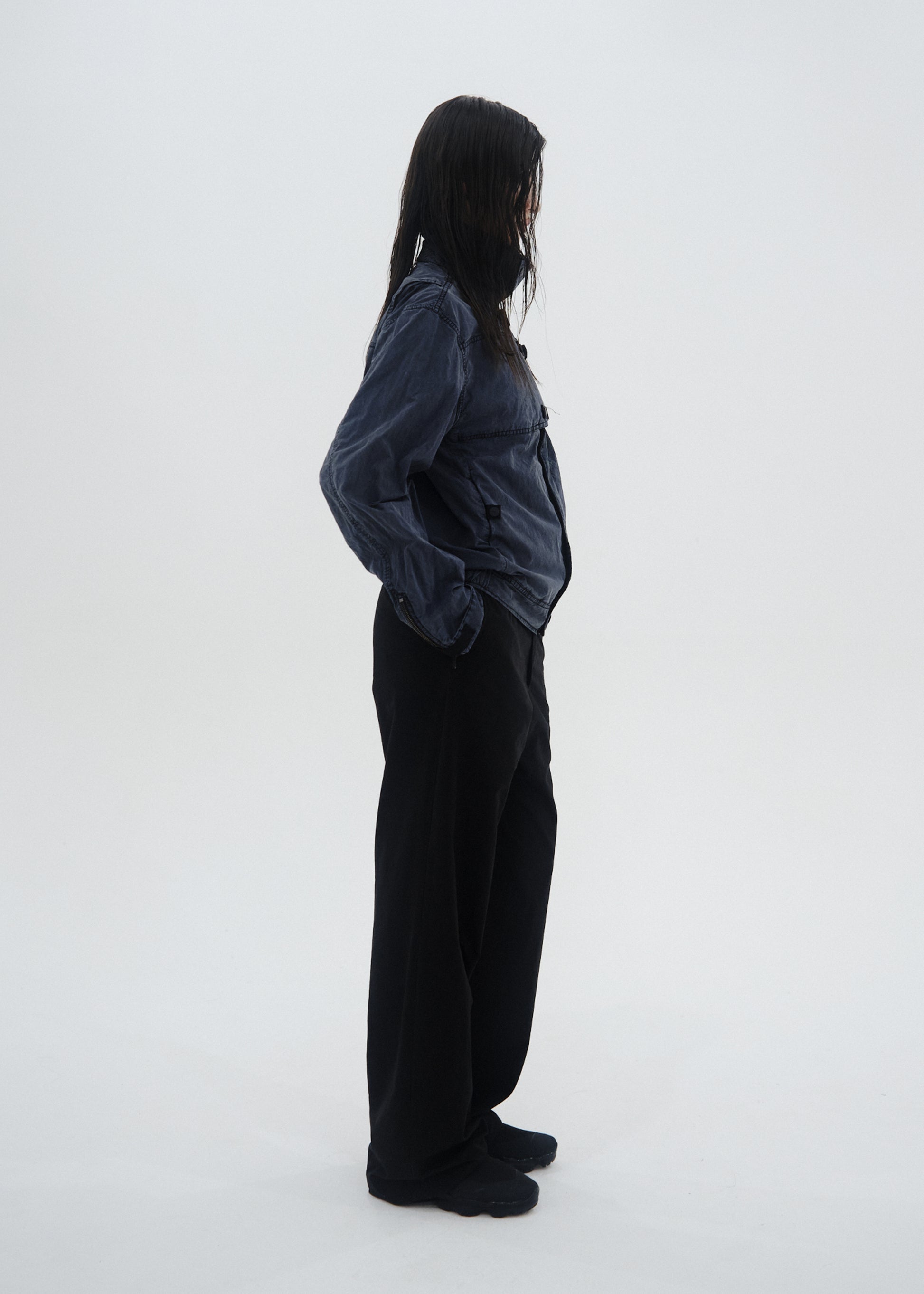 Hyein Seo - Dyed Cotton Jacket (Dark Night) product image 2 | TRAB K-Fashion Australia