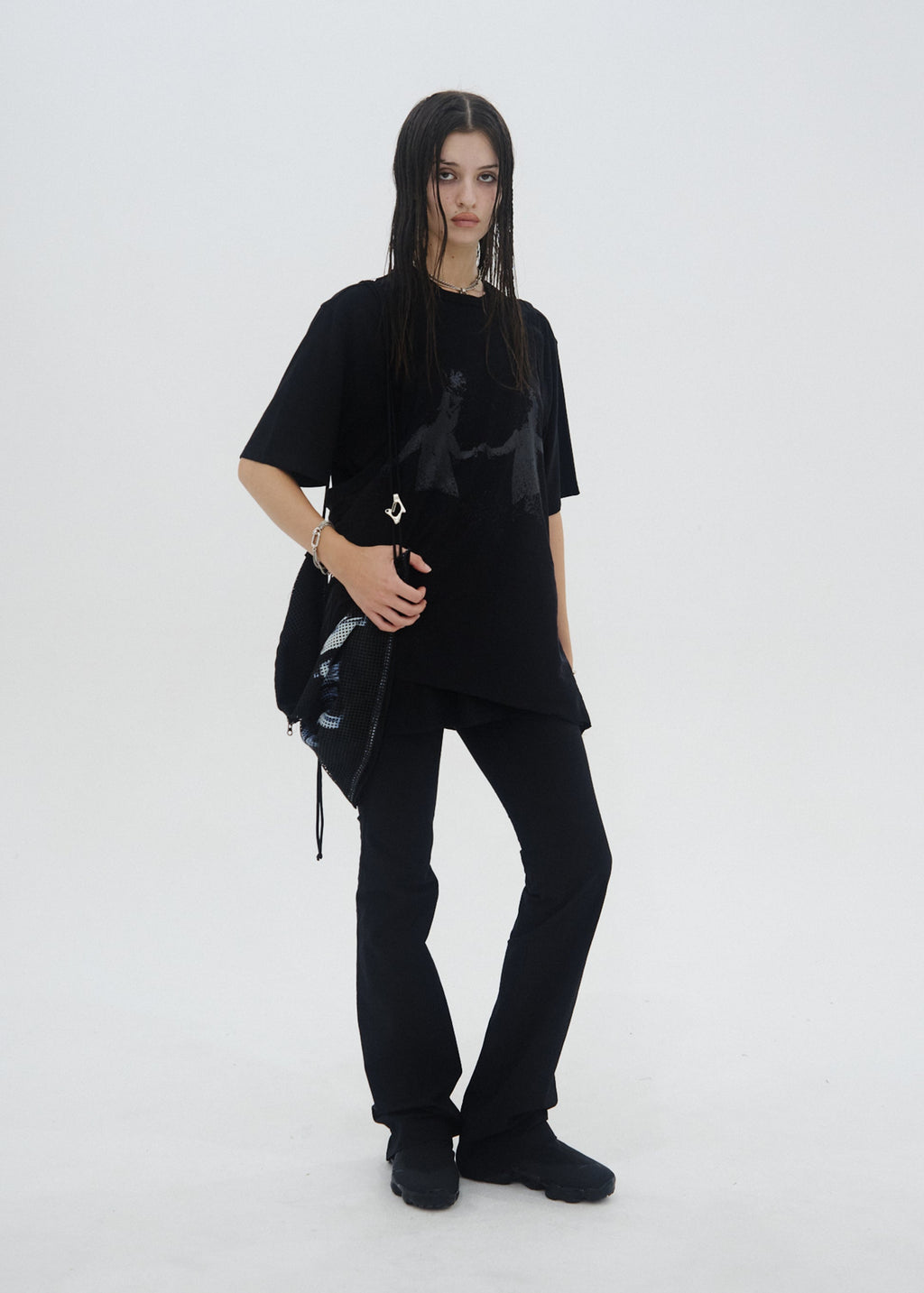 Hyein Seo - Double Layer T-Shirt (Black) product image 2 | TRAB K-Fashion Australia