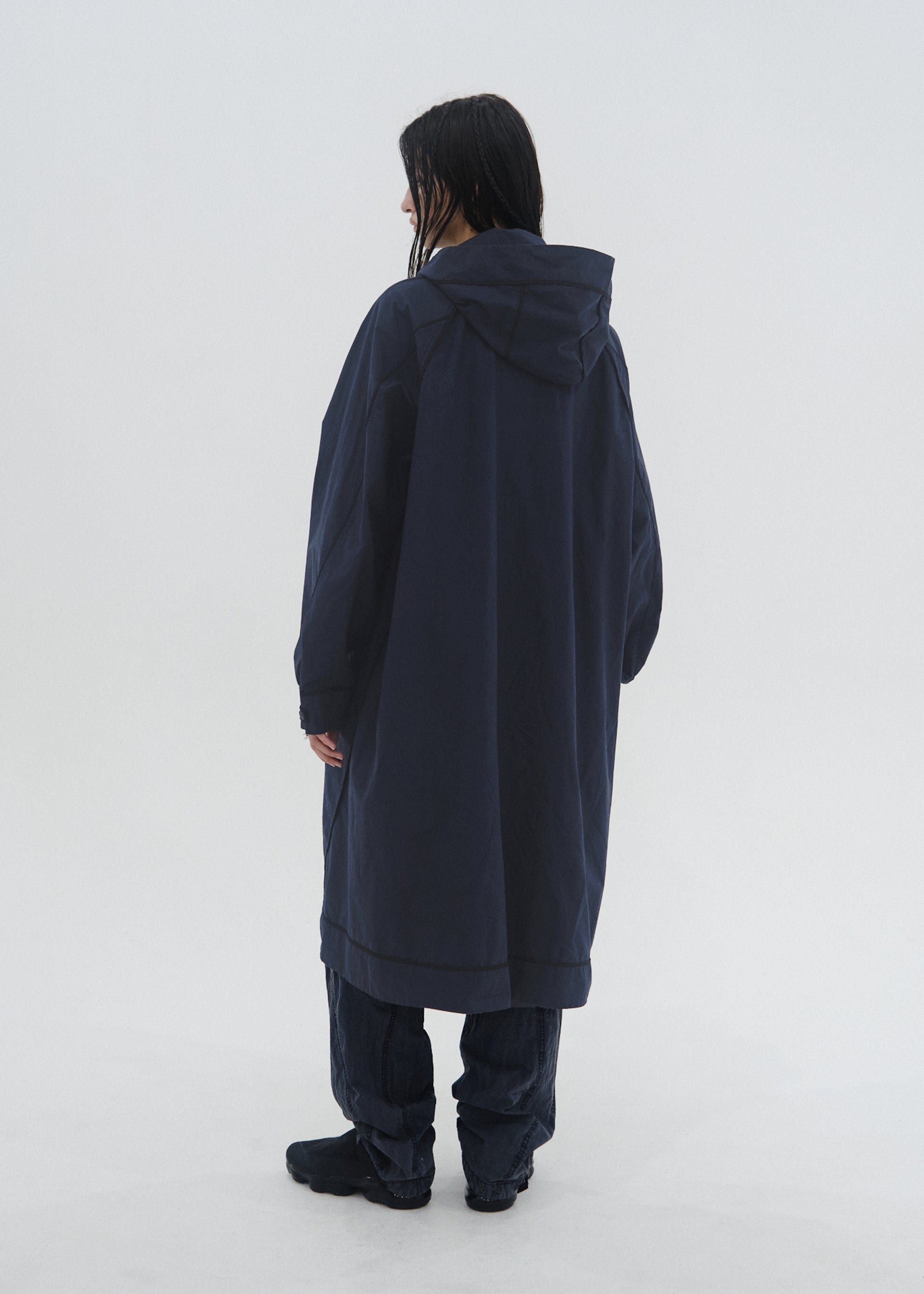 Hyein Seo - Reversed Coat (Dark Night) product image 2 | TRAB K-Fashion Australia