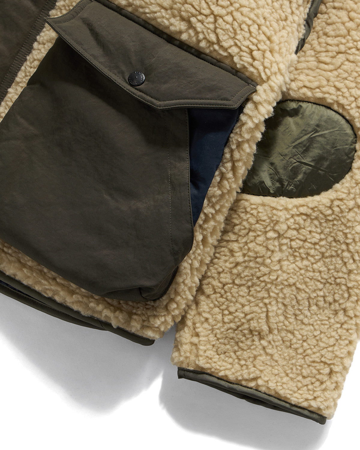 Eastlogue - Alpine Layered Fleece Jumper (Beige) product image 9 | TRAB K-Fashion Australia