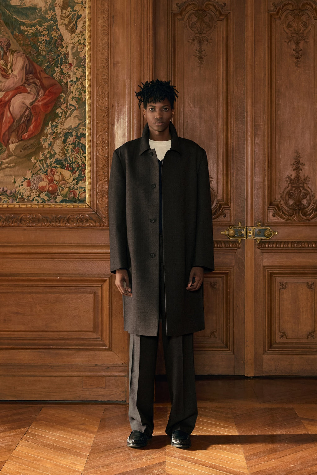 STU - Crease Mac Coat (Brown) product image 1 | TRAB K-Fashion Australia