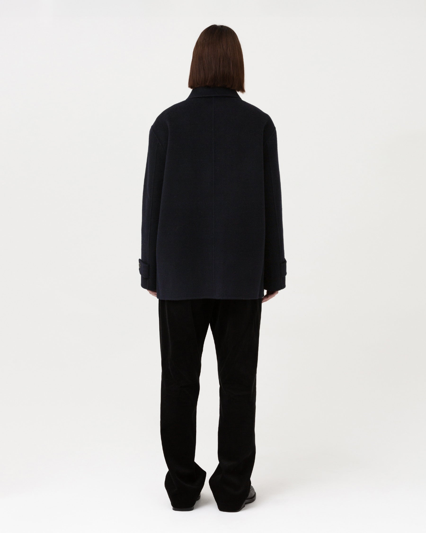 Brownyard - Handmade Half Coat (Dark Navy) product image 2 | TRAB K-Fashion Australia