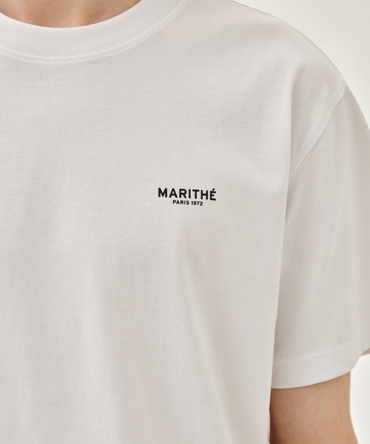 Marithe & Francois Girbaud - Small Regular Logo Tee (White) product image 4 | TRAB K-Fashion Australia
