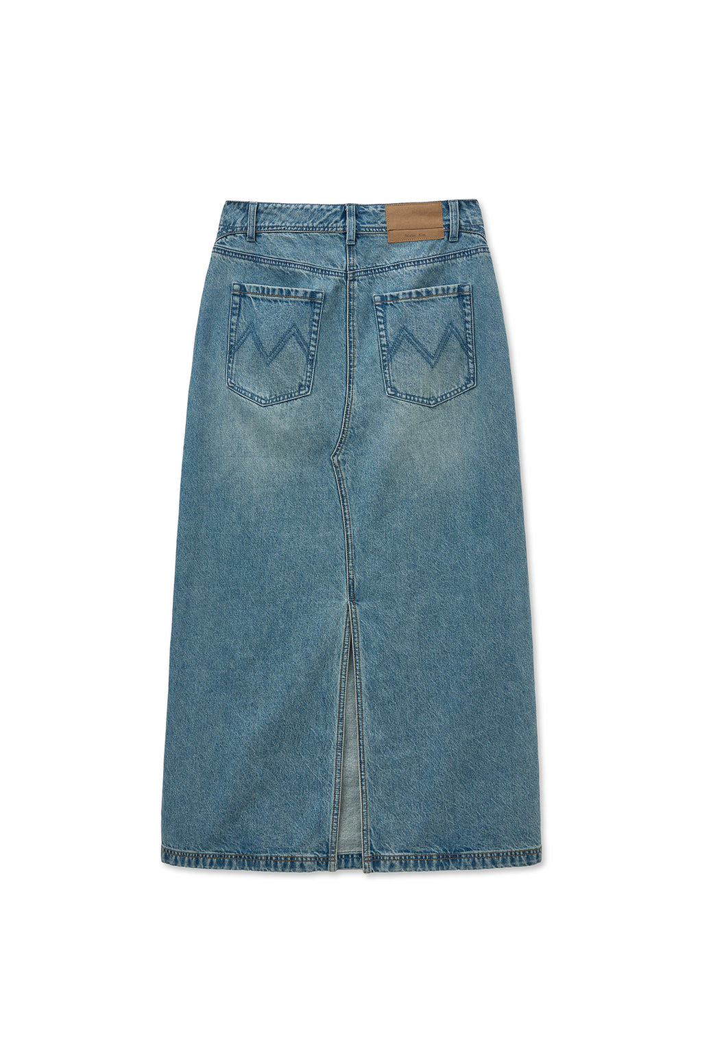 Matin Kim - Damage Point Long Denim Skirt (Blue) product image 2 | TRAB K-Fashion Australia