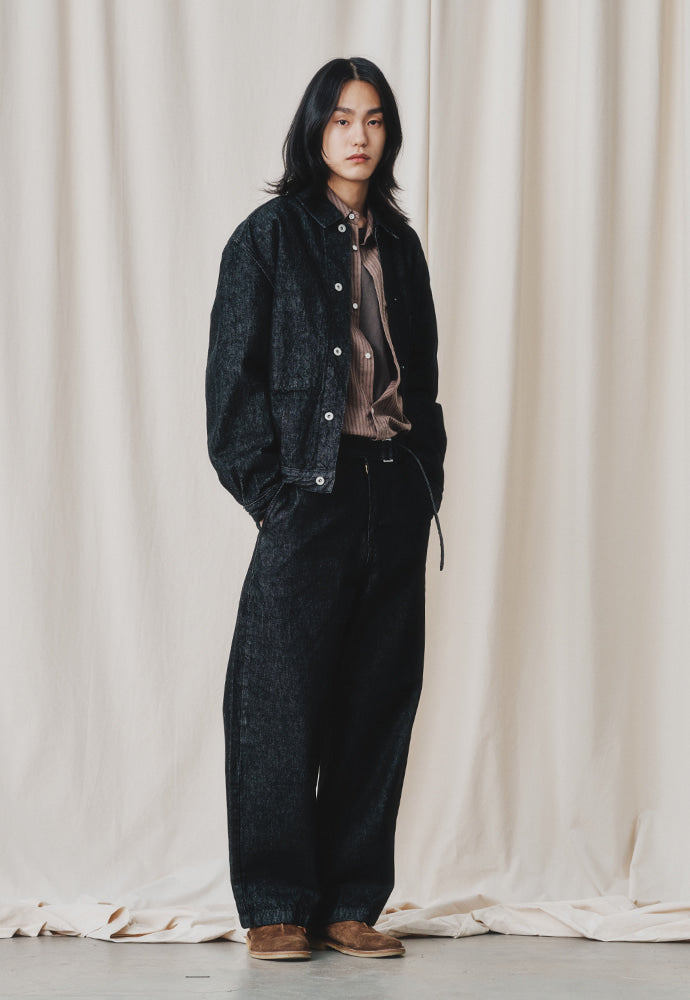 Art if acts - Trucker Denim Jacket (Washed Black) product image 2 | TRAB K-Fashion Australia