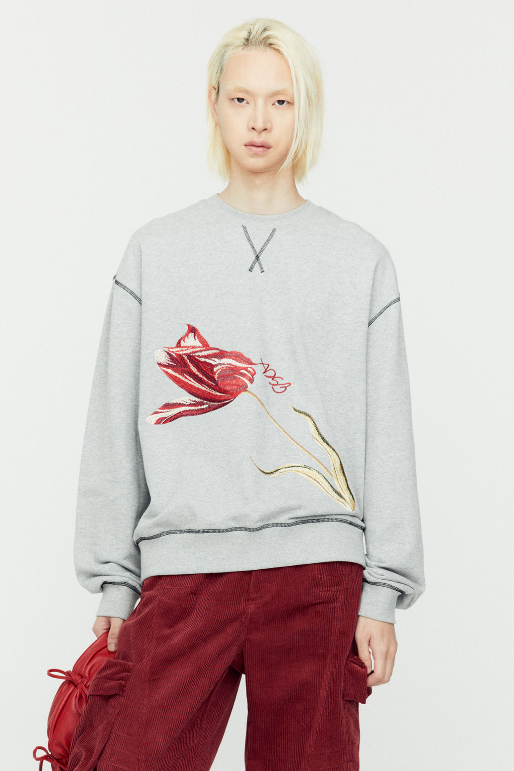 Andersson Bell - (essential) Adsb Fiore Sweatshirts (Grey) product image 5 | TRAB K-Fashion Australia