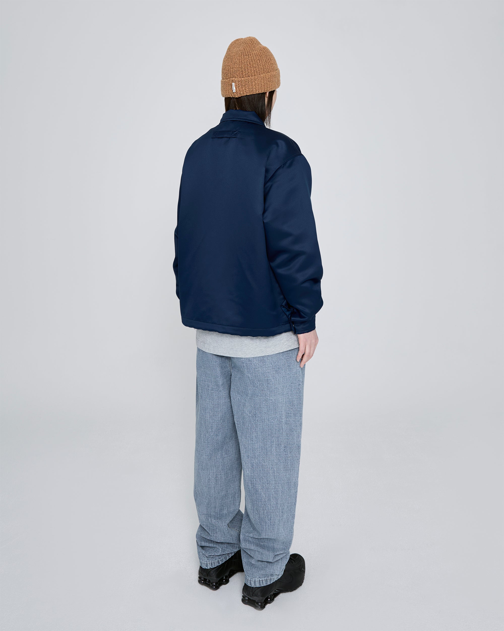 yeseyesee - Chain Stitch Logo Coach Jacket (Navy) product image 12 | TRAB K-Fashion Australia