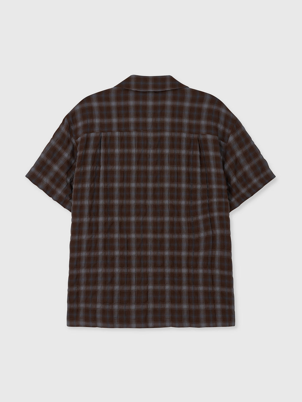 Tonywack - Checked Cotton Rayon Shirt (Umber/Slate Blue) product image 11 | TRAB K-Fashion Australia