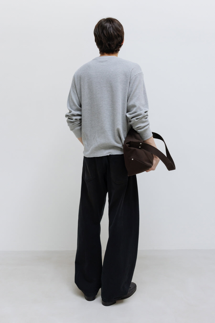 Insilence - Canvas Hobo Bag (Brown) product image 4 | TRAB K-Fashion Australia