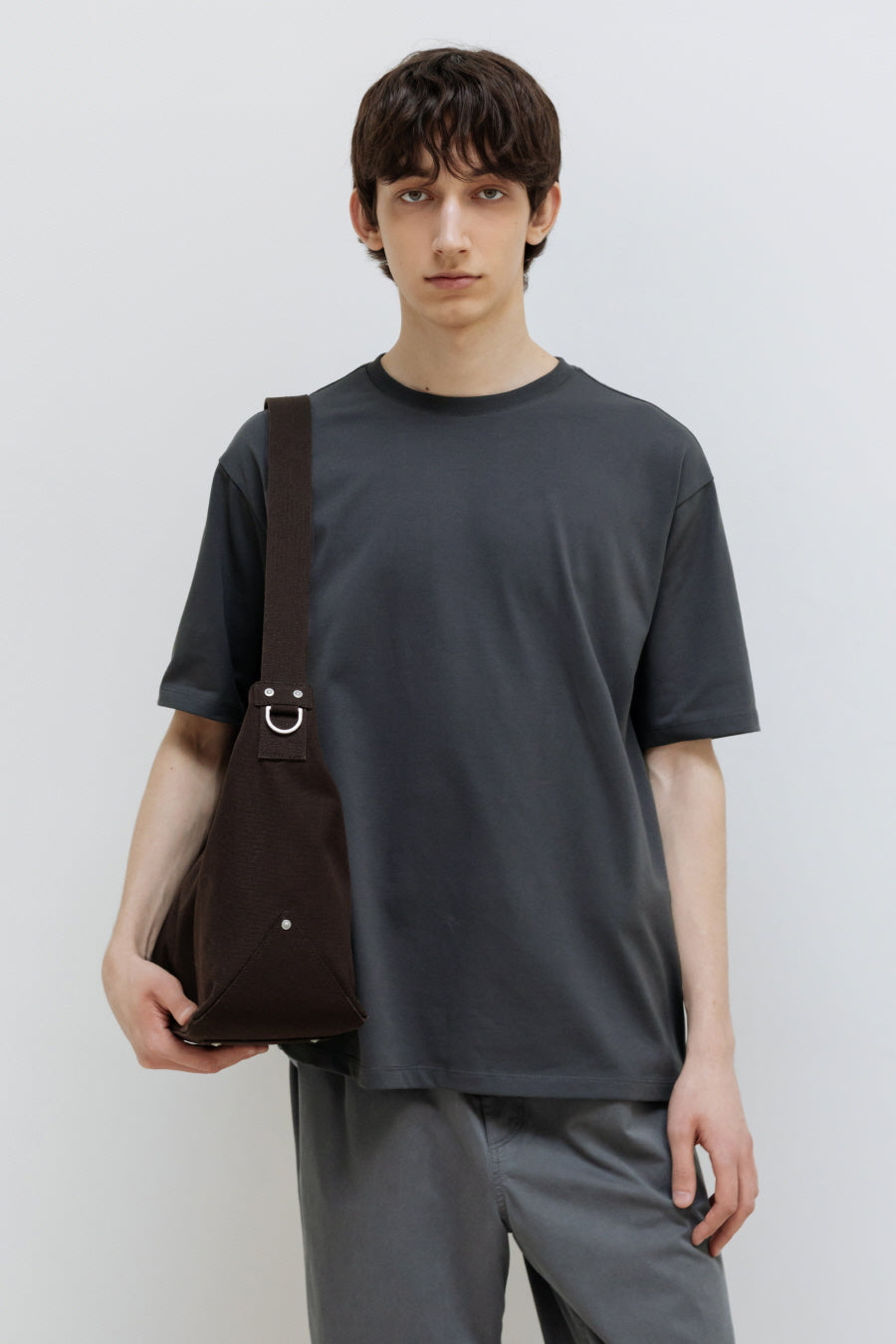 Insilence - Canvas Hobo Bag (Brown) product image 6 | TRAB K-Fashion Australia